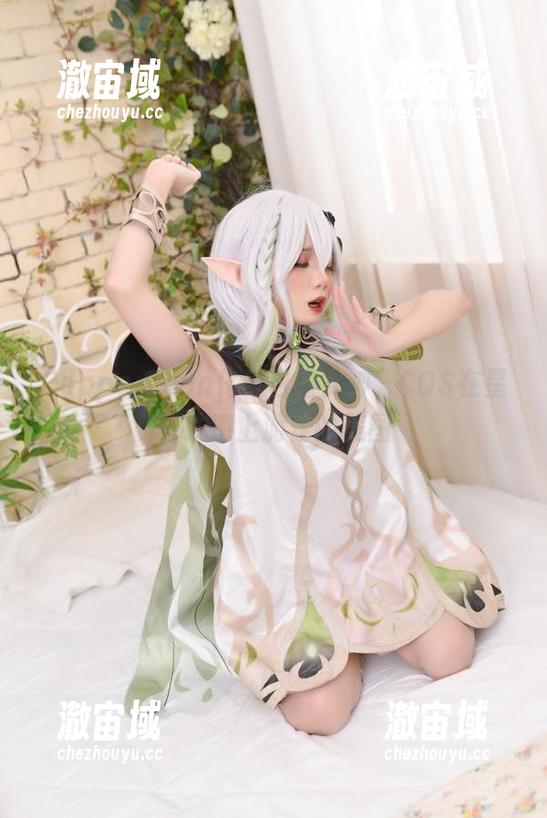 Poppa Chan化身白露女神，COS在星穹铁道上游走的美图